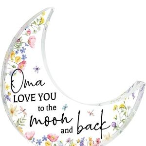 Oma Acrylic shaped Moon